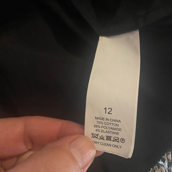 Kate Spade | Black Ruched Puff Sleeve Square-Neck Poplin Blouse Top, size 12 - Picture 6 of 9